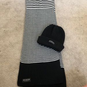 Guess hat and scarf set